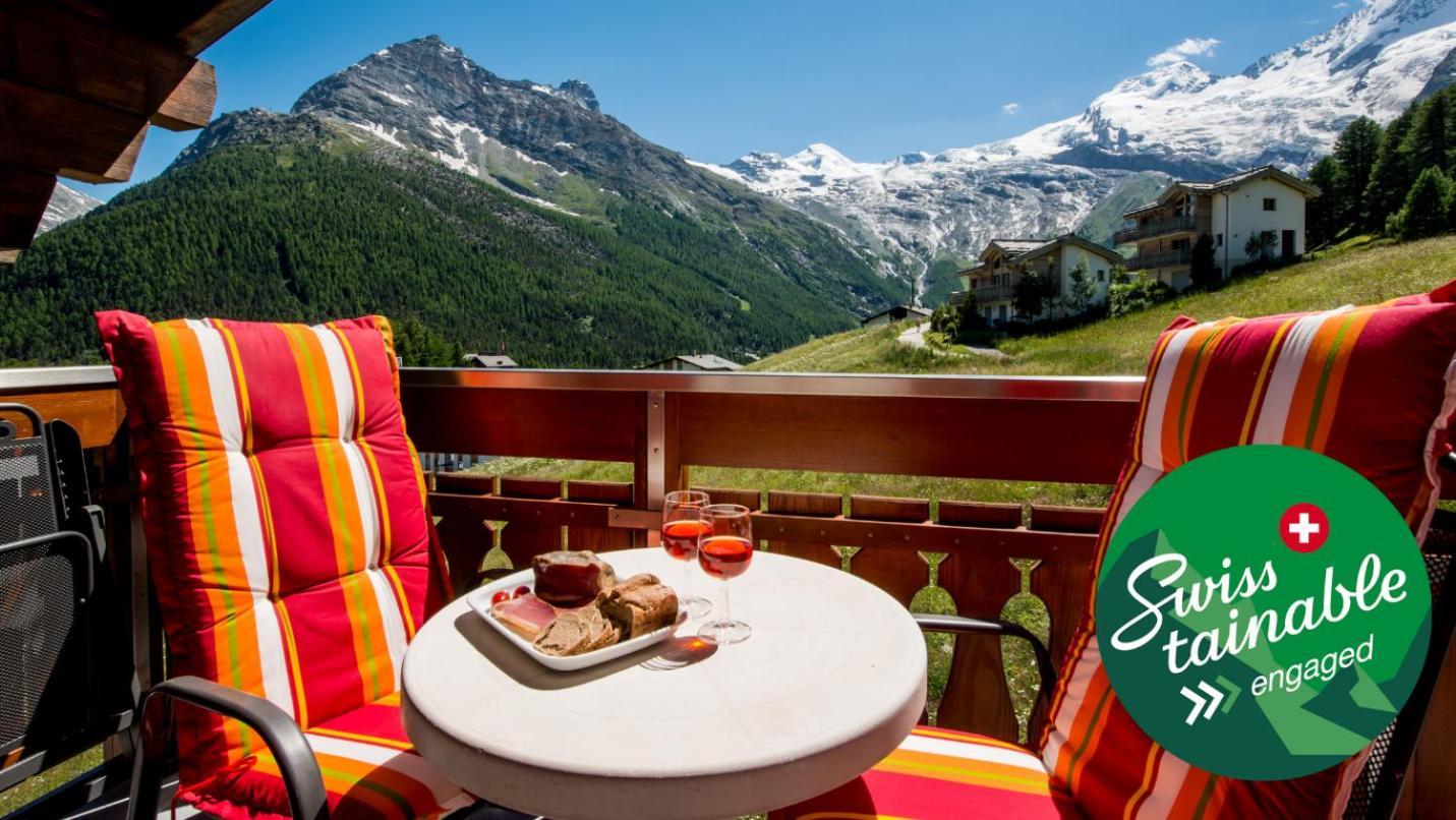 Apartament Haus Belle-Vue Saas-Fee Zewnętrze zdjęcie