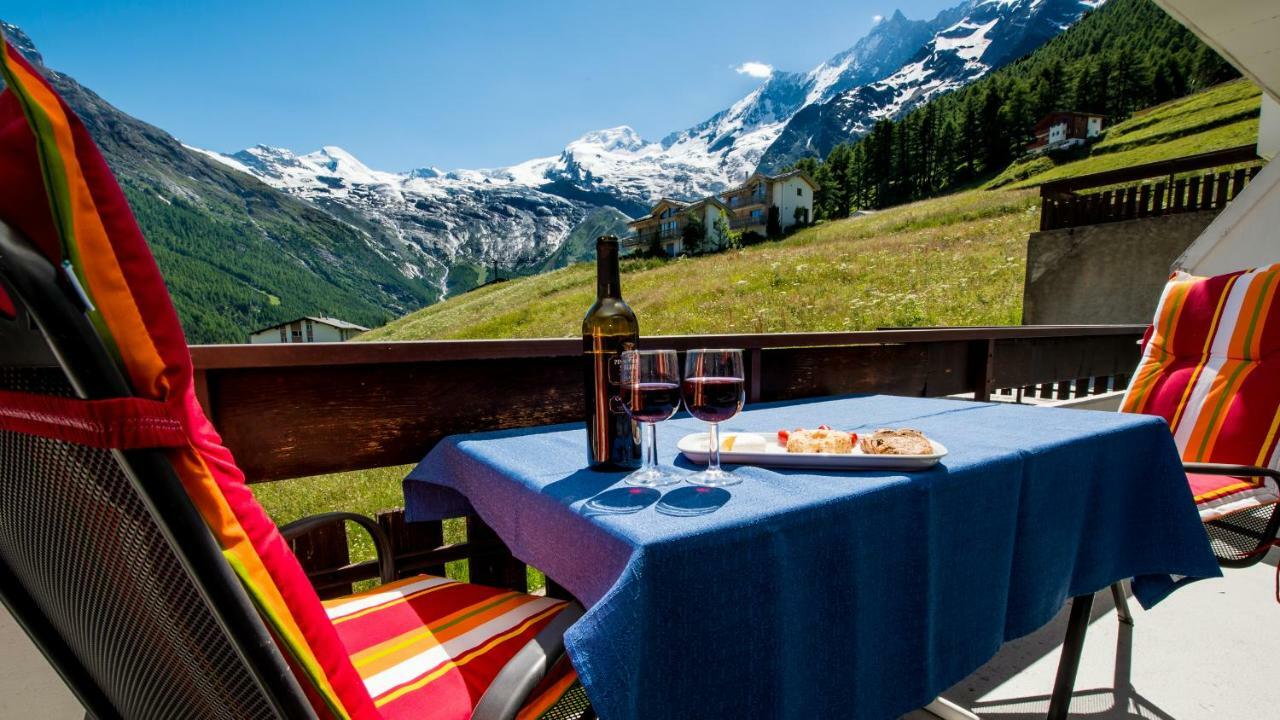 Apartament Haus Belle-Vue Saas-Fee Zewnętrze zdjęcie